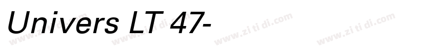 Univers LT 47字体转换